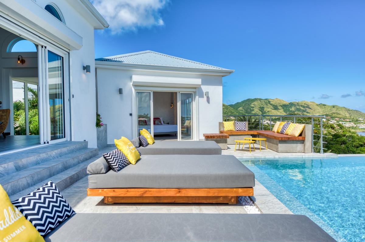 Location villa de luxe Saint Martin, Baie Orientale - Terrasse