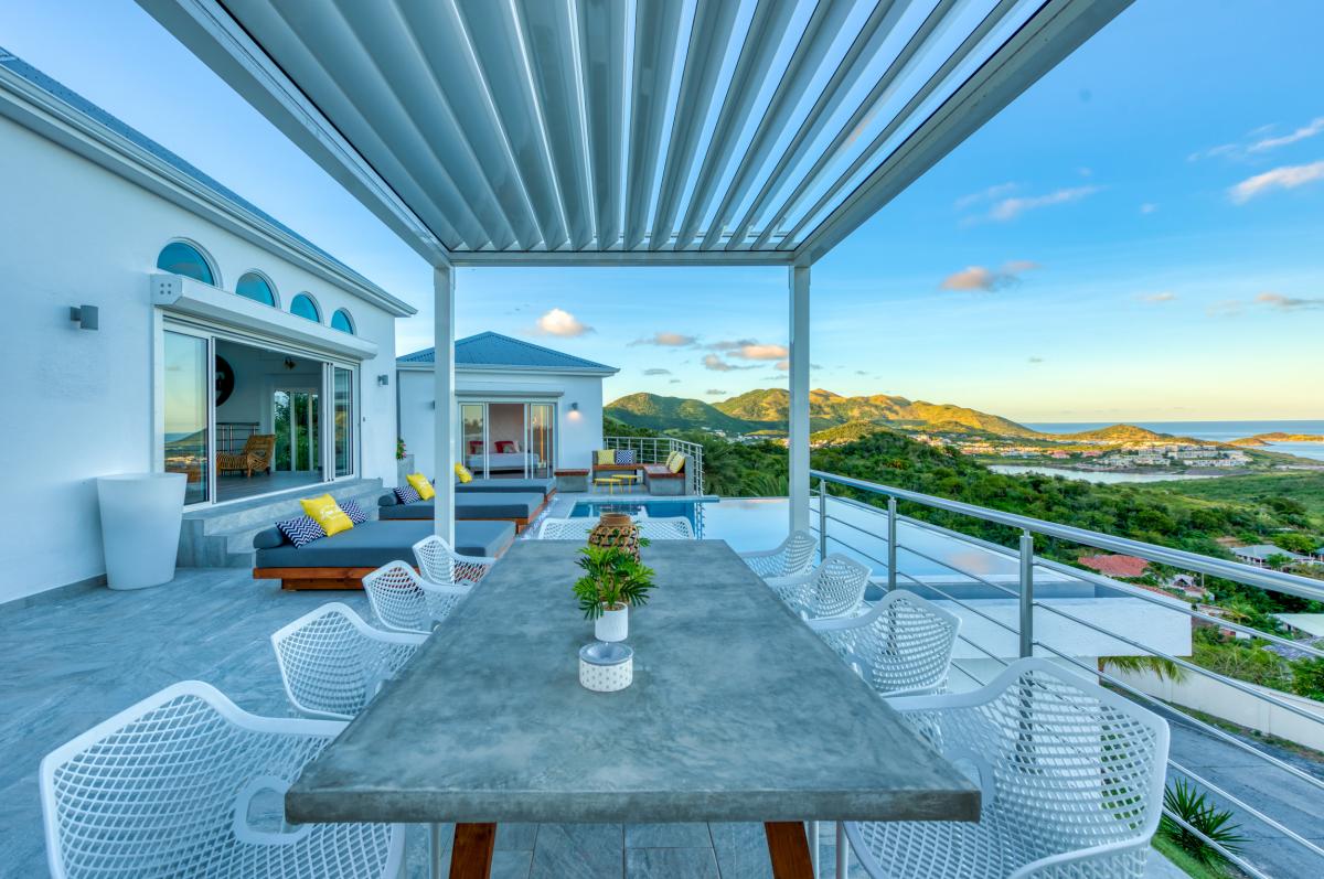 Location villa de luxe Saint Martin, Baie Orientale - Terrasse