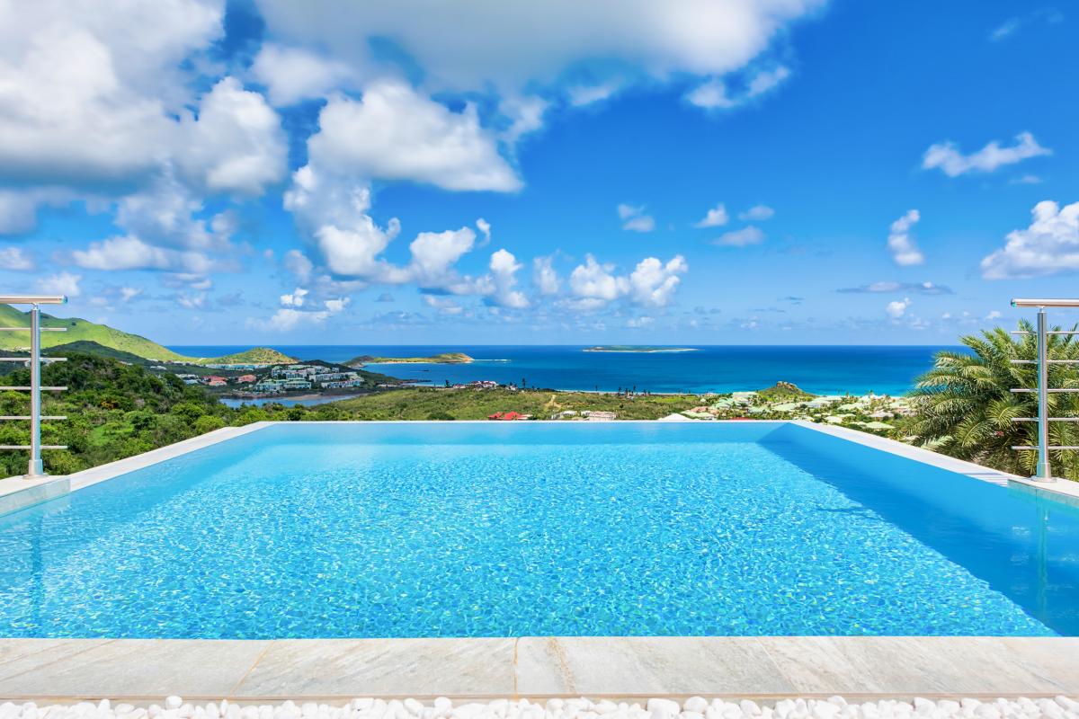 Location villa de luxe Saint Martin, Baie Orientale - Piscine