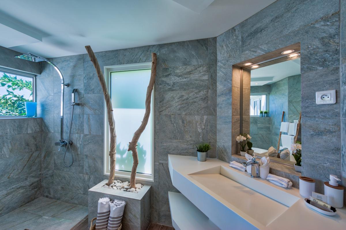 Location villa de luxe Saint Martin, Baie Orientale - Salle de bain chambre 4