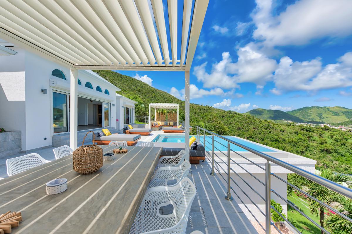 Location villa de luxe Saint Martin, Baie Orientale - Terrasse