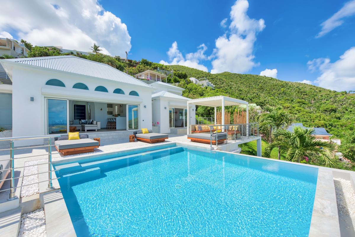 Location villa de luxe Saint Martin, Baie Orientale - Vue d'ensemble