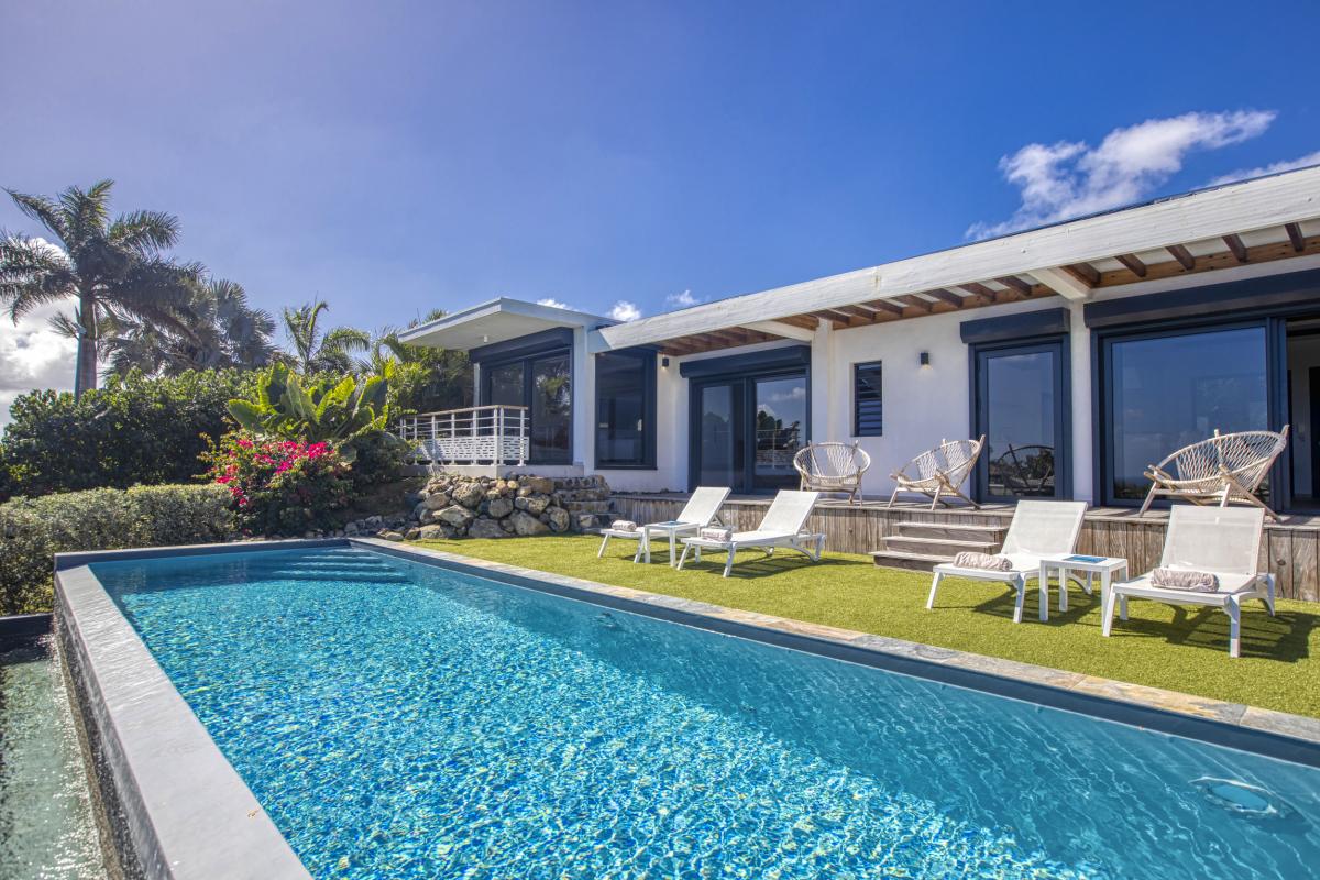 A louer villa 4 chambre Baie Orientale Saint Martin_ ensemble