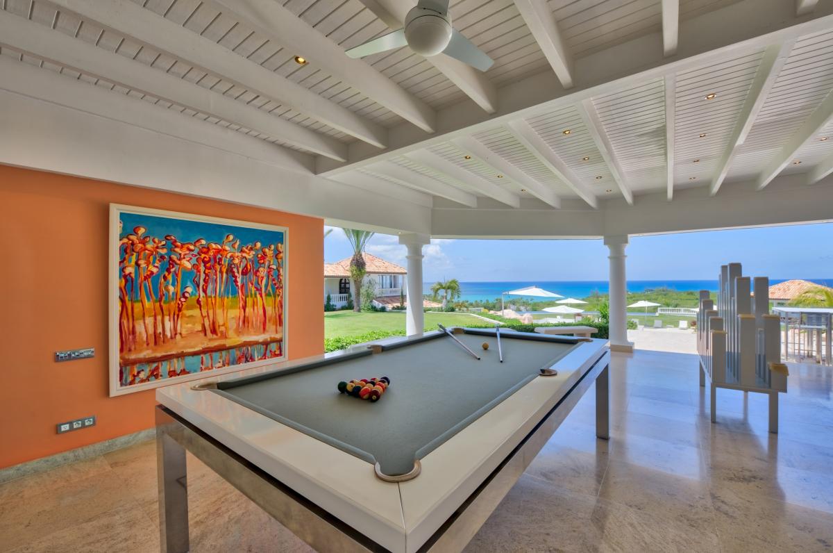 Location villa de luxe Saint Martin, Terres Basses - Billard