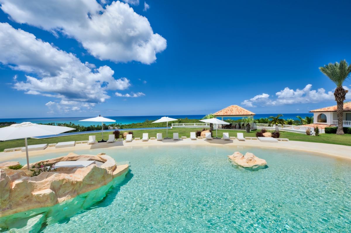 Location villa de luxe Saint Martin, Terres Basses - Piscine