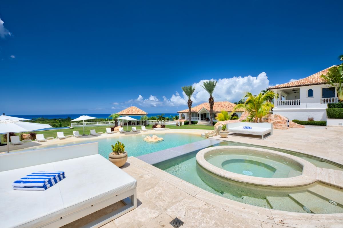 Location villa de luxe Saint Martin, Terres Basses - Piscine