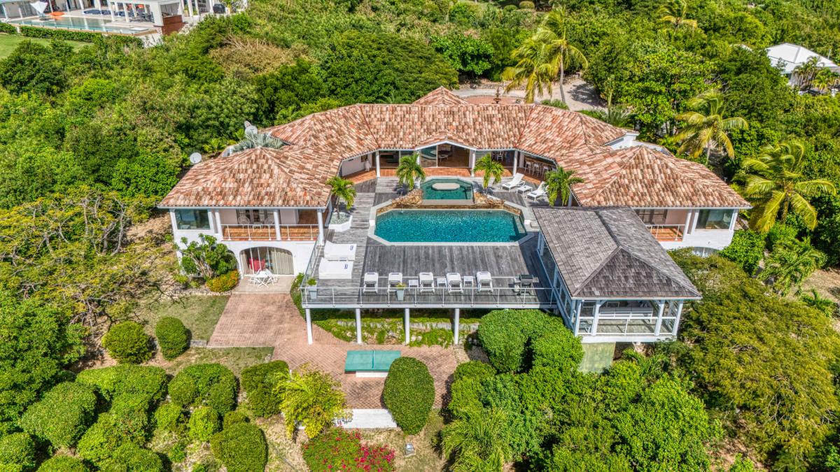 Location villa Saint Martin Les Terres Basses Hillside - Piscine - 5 chambres 10 personnes - Vue Mer - Jacuzzi (4)