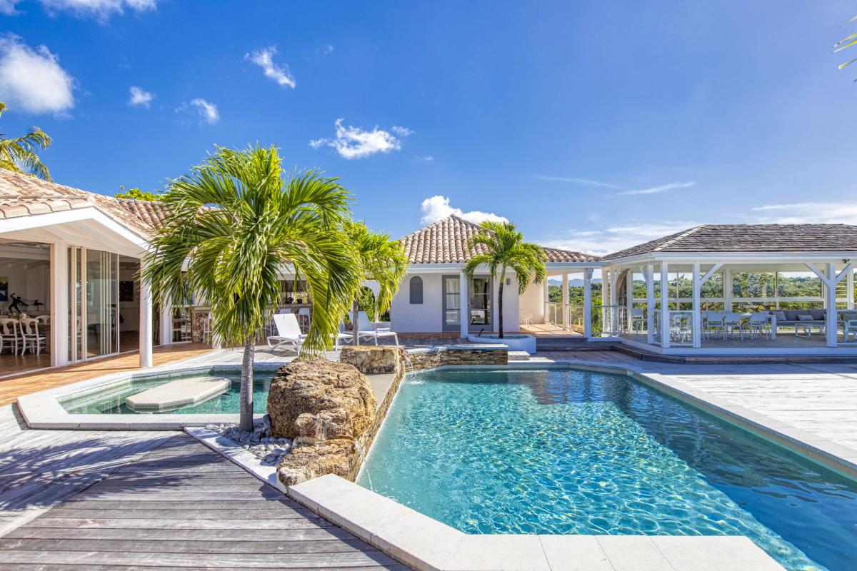 Location villa Saint Martin Les Terres Basses Hillside - Piscine - 5 chambres 10 personnes - Vue Mer - Jacuzzi (6)