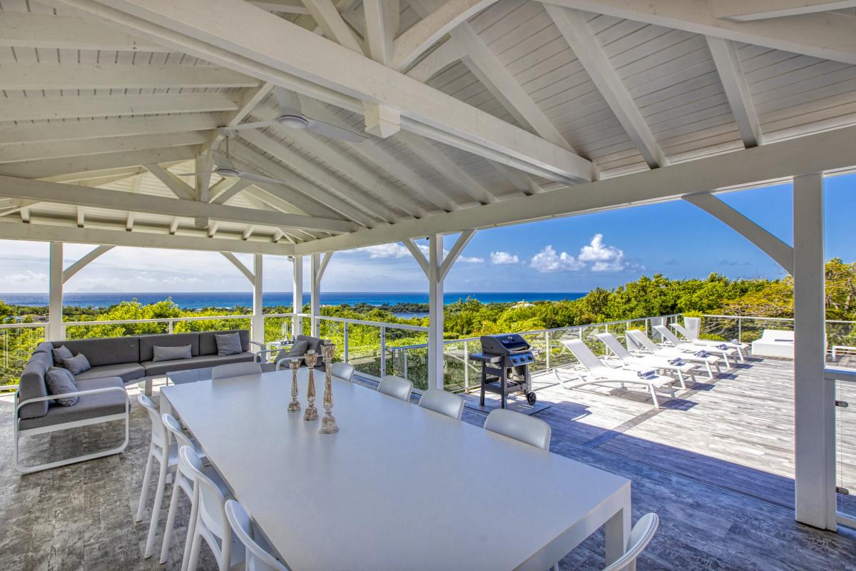 Location villa Saint Martin Les Terres Basses Hillside - Piscine - 5 chambres 10 personnes - Vue Mer - Jacuzzi (8)