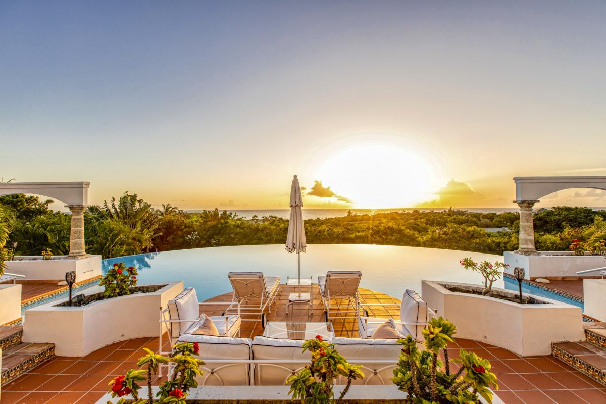 Location villa Saint Martin Terres Basses - Villa 4 chambres 8 personnes - villa vue mer et piscine - Baie aux Prunes (38)