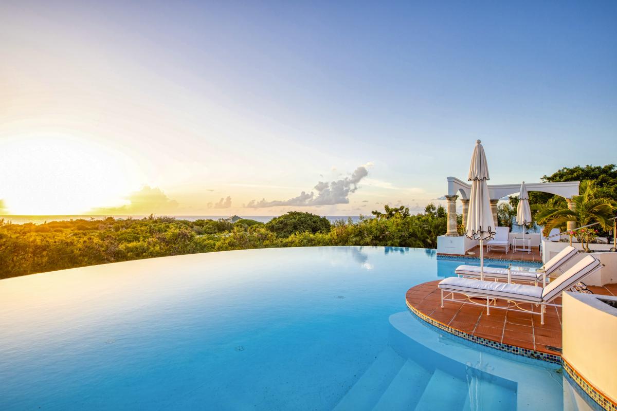 Location villa Saint Martin Terres Basses - Villa 4 chambres 8 personnes - villa vue mer et piscine - Baie aux Prunes (42)