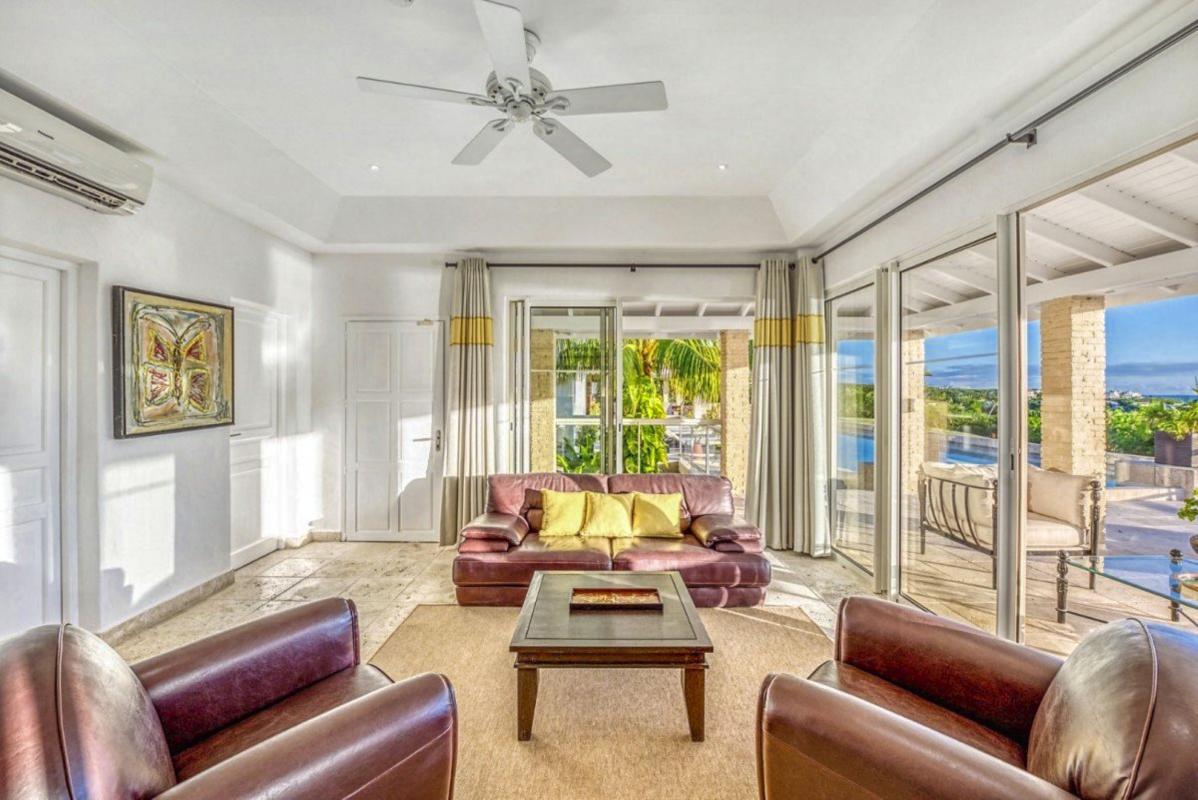 A louer villa Saint Martin Terres Basses - Villa 3 chambres 6 personnes - Vue Baie Longue - A proximité de Baie aux Prunes - Piscine et Vue Mer