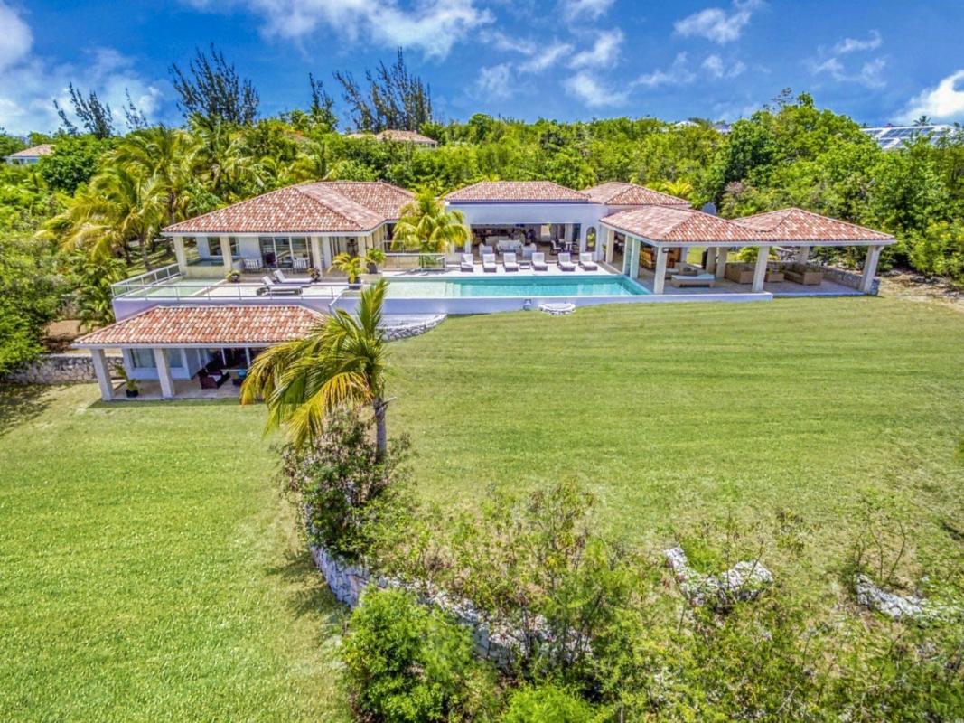 A louer villa Saint Martin Terres Basses - Villa 3 chambres 6 personnes - Vue Baie Longue - A proximité de Baie aux Prunes - Piscine et Vue Mer
