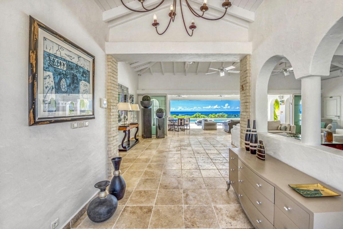 A louer villa Saint Martin Terres Basses - Villa 3 chambres 6 personnes - Vue Baie Longue - A proximité de Baie aux Prunes - Piscine et Vue Mer