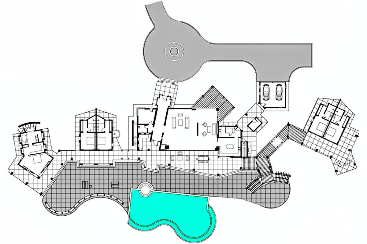 A louer villa 5 chambres Terres Basses Saint Martin_ Plan