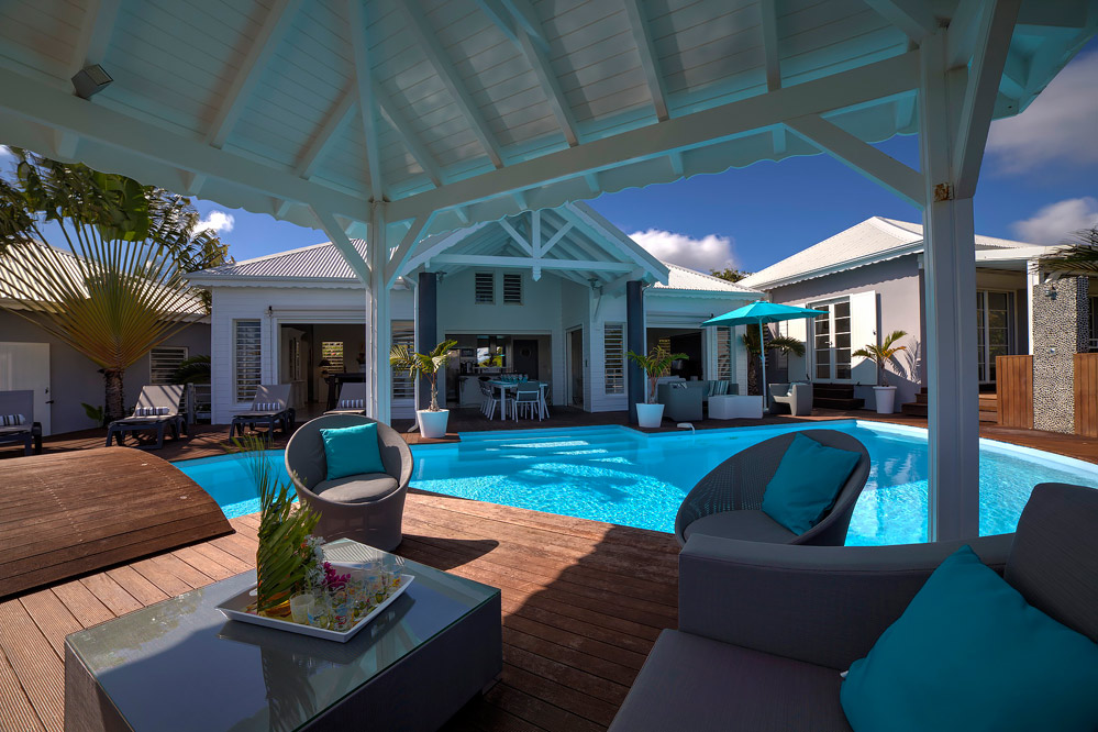 Location guadeloupe - villa de luxe avec piscine et vue mer
