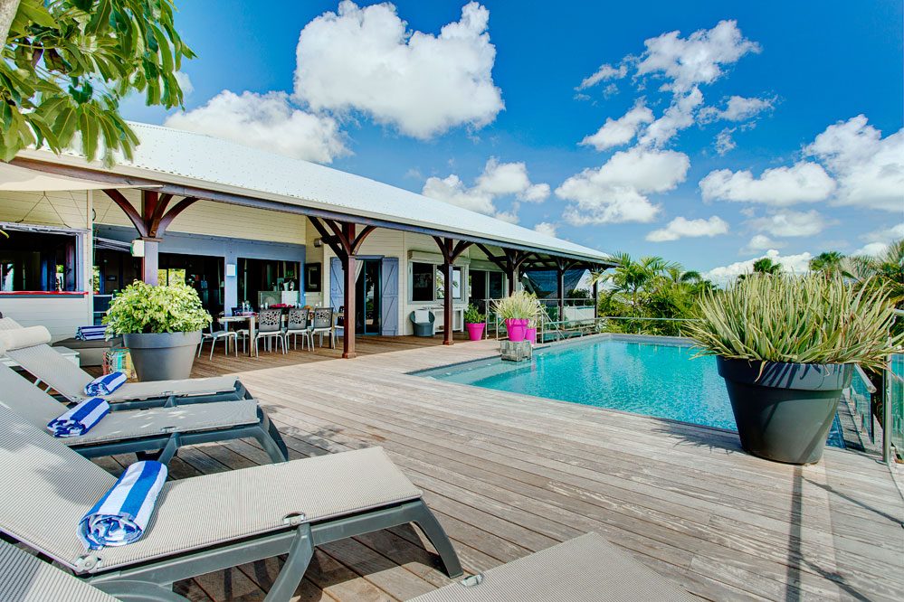 Location guadeloupe - villa de prestige avec piscine et vue mer